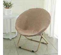 BUAOGDVG Petit Fauteuil Pliable de Salon & Chambre Rond Lecture Pliante Fauteuils D'appoint Portable Chaise en Métal