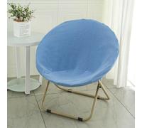BUAOGDVG Petit Fauteuil Pliable de Salon & Chambre Rond Lecture Pliante Fauteuils D'appoint Portable Chaise en Métal