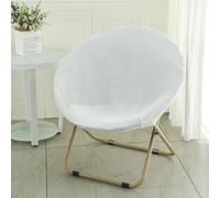 BUAOGDVG Petit Fauteuil Pliable de Salon & Chambre Rond Lecture Pliante Fauteuils D'appoint Portable Chaise en Métal