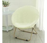 BUAOGDVG Petit Fauteuil Pliable de Salon & Chambre Rond Lecture Pliante Fauteuils D'appoint Portable Chaise en Métal