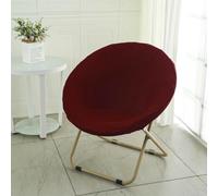 BUAOGDVG Petit Fauteuil Pliable de Salon & Chambre Rond Lecture Pliante Fauteuils D'appoint Portable Chaise en Métal