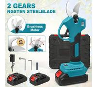 BUARTUK Cesoie elettriche da potatura senza spazzole da 25 mm 800 W Forbici elettriche a 2 velocità Frutteto Bush Strumento per potatura di alberi per attrezzi da giardino