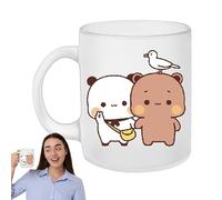 Bub-u Dud-u Cup | Tazza San Valentino | Orso E Panda Ceramic Mug | 300ml In Ceramica Con Panda Bear | D'acqua Stampata Creativa E Divertente