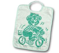 Bubabù BAV001/6 Confezione 6 Bavaglini in spugna SOLDINO, Bavaglini grandi per bambini con elastico, cm.27x34