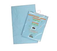 Bubabù LENZ21-AZZ Lenzuolino Stellina per Sopra Lettino, Azzurro