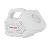 Bubble Baby - Macchina elettrica per bolle per bambini, bacchette a doppio strato e luci LED, portatile, automatico, con 45 minuti di autonomia, serbatoio senza perdite, 500 ml, giocattolo per feste