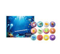 Bubble Bath Ball for Kids, 12-Piece Natural Cleanser Set