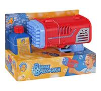 PUSTEFIX Bubble Bazooka - 36 ugelli per onde di bolle giganti, luce LED per un impressionante spettacolo di bolle - include liquido PUSTEFIX da 250 ml per divertimento in ambienti interni ed esterni
