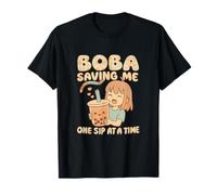 Bubble Bliss Boba Mi Fa Risparmiare Un sorso alla Volta Kawaii Maglietta
