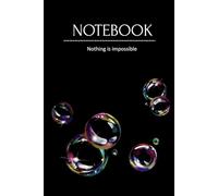 Bubble Bliss Notebook - Elegant Black Journal with Realistic Bubbles: Stylish notebook with a unique bubble design | Perfect for school, work, or as a gift