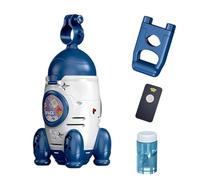 Bubble Blower - Automatic Portable Toy With Light, Bubble Machine Device | Multifunctional Outdoor Entertainment Accessory Suitable Party Lawn Garden Backyard Beach Camping Pool Birthday Holiday Fun