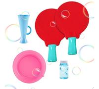 Bubble Blower - Big Bubble Wands Set con soluzione | Gioco interattivo per cortile posteriore per feste fuori dal prato attività in giardino