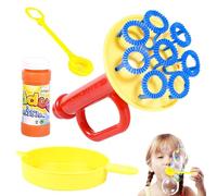 Bubble Blower - Macchina per soffiare bolle, divertente soffiatore Manua a forma di | I giocattoli includono 1 vassoio, una soluzione da 50 ml e divertenti giocattoli estivi