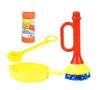 Bubble Blowers Kids - Hornform Manuell Bubble Toy, Estate Outdoor | Include vassoio e soluzione da 50 ml, favore della festa di compleanno, decorazione di nozze, attività divertenti per bambini