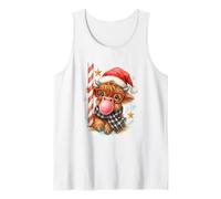 Bubble Blowing Highland Cow Christmas Cute Holiday Canotta