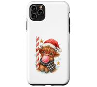 Bubble Blowing Highland Cow Christmas Cute Holiday Custodia per iPhone 11 Pro Max