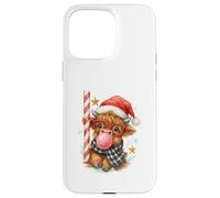 Bubble Blowing Highland Cow Christmas Cute Holiday Custodia per iPhone 15 Pro Max