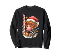 Bubble Blowing Highland Cow Christmas Cute Holiday Felpa