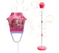 Bubble Blowing Machine - Outdoor LED Street Light Bubble Maker | Children's Bubbles Machine With Built-in Rechargeable Batteries | For Birthday Parties Weddings Graduation Ceremonies Music Sound Autom