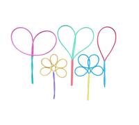 Bubble Brothers Set di 5 bacchette per bolle di sapone per bambini, per esterni, perfette per il compleanno dei bambini, 5 anelli per bolle di sapone fatti a mano (anelli per bolle di sapone, 5 pezzi)