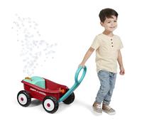 Bubble Buddy carretto Radio Flyer, macchina per bolle di sapone per bambini, carretto rosso con ruote, età 1-4 anni
