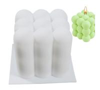 Bubble Candle Form - Stampo in cera in silicone, moderno stampo per candele a forma di bolla di soia 3D, fatto a mano, decorazione a forma di cubo per caramelle, stampo in silicone, stampo a cubo di