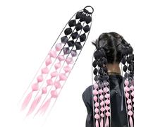 Bubble - Extension per capelli a coda di cavallo, con fascia per capelli, 59 cm, morbida coda di cavallo con bolle, per festival, giornata dei capelli folli