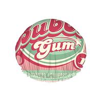 Bubble Gum Cuffia da a Idrorepellente Cappello da bagno Riutilizzabile Durevole Poliestere elastico per uomo Donna 4,3x10,6 pollici