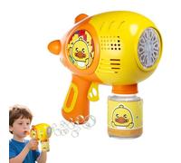 Bubble Machine - 15.5x8.5x17cm Yellow Duck Electric Bubble Machine | Interactive Outdoor Beach Toys, Summer Activity For Preschool Activities Park Picnics Backyard Parties Birthday Celebrations