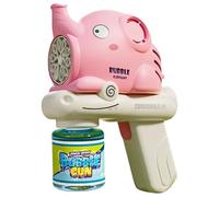 Bubble Machine, Cartoon Maker, Outdoor Toy, Automatic Electric Drive, Handheld Cute Design, Light Pink Blue, ABS, 5,91 x 2,95 x 7,09 pollici, Party Wedding Use for Birthdays, Playtime, Eventi
