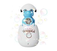 Bubble Machine, Egg Blower Toy, Interactive Glow, Light Up Dinosaur Design, ABS, Educational Portable Bubble Maker for Kids, Fun Backyard, Garden, Party, Birthday and Beach Activities, 15.3x11.7cm