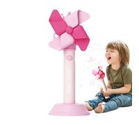 Bubble Machine - Electric Bubble Maker Toy with Music and Light | 3 Gear Interactive Glow Windmill Bubbles Blower for Kids Backyard, Garden Party, Birthday, Easter, Christmas, Beach Outdoor Activities