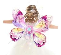 Bubble Machine for Kids, Automatic Light-Up Butterfly Bubble Blower Toy with LED Lights for Outdoor Play, Garden, Backyard, Parties, Weddings & Birthdays