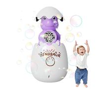 Bubble Machine, Light-Up Dinosaur Egg Blower Toy, Interactive Glow Bubble Maker, Educational & Portable Fun for Kids, Backyard, Garden Parties, Birthdays, Easter, Christmas, and Beach