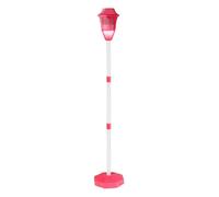Bubble Machine, Road Lamp Torch, Colorful Light Show, Rechargeable Built-In Music Outdoor Bubble Maker for Garden, Birthday, Events and Gatherings, Blue, Red, 15.16 Inches
