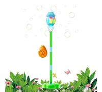 Bubble Machine - Streetlight Shaped Automatic Bubble Blower With Lights And Music Multi Hole Summer Toy For Kids Boys Girls Birthday Party Outdoor