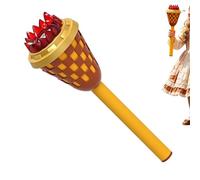 Bubble Machine, Torch Shape, 19.6 Inch Handheld Automatic Toy with Light, Fun Playset with Compact Design, Outdoor Party Style, Home Accessories for Kids Boys Girls Children Yard Garden Park and House
