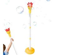 Bubble Machine Toy, Torch Shape Sprayer, Light Music Blower Adjustable Height Design, Bubble Maker for Patio Boys Girls Birthday Party Outdoor Backyard 11inch × 7.5inch × 4.3inch