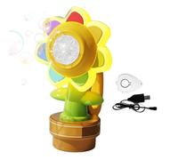 Bubble Machine with Sunflower Design for Kids, Remote Control Dashboard Maker, 4.72x3.15x9.06 Inches Perfect Dancing Decoration Men, Teens, Home, Dorm, Classroom, and Road Trips