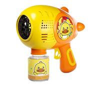 Bubble Machine, Yellow Duck Electric Bubble Maker, Interactive Outdoor Toy, Fun Summer Activity for Preschool, Backyard, Park, Picnics, Battery Operated, Bright Color Design