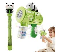 Bubble Maker - 2 pezzi Panda Blower Machine Pistola elettrica per bolle giocattolo con Set di soffiatori automatici per feste per bambini giochi in spiaggia Bagno in giardino