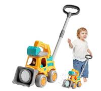 Bubble Maker- Bulldozer Design | Toy Car Bulldozer Bubble Machine Automatic | Walking B́ubble Toy Educational Toys Foam Maker With LED Lights, Preschool Learning Push Walker Indoor Outdoor Games