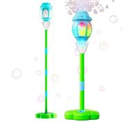 Bubble Maker da esterno: regolabile in altezza, telecomando wireless, luce incorporata, supporto su terreno solido | Ideale per feste in giardino, eventi in spiaggia, feste a bordo piscina, riu