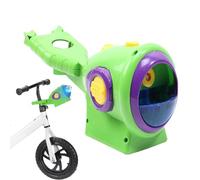 Bubble Maker Device, Lights Bike Mount Outdoor Toys, 9.84 Inches Automatic Appliance with Accent, Party Play Machine with Detail, Home Accessories for Boy Girl Holiday Wedding Summer Backyard Garden