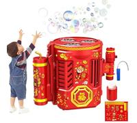 Bubble Maker Machine - Atmosphere Maker - Party Atmosphere | Electric Bubble Blower with Ricaricabile Battery Forte Power -Free Design Ideal for Birthday Events Outdoor Party Fun