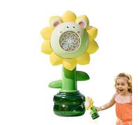 Bubble Maker Machine - Automatic Stream Output Flower Petal Interactive Garden Toy, Internal Ricaricabile Cell + Built-in RGB Lights | Durable Resistant Shell for Kids Yard & Outdoor