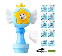 Bubble Maker Machine | Bubble Maker Toy | Rechargeable Foam Sprinkler LED for Pool Bath Birthday Backyard Sensory Play Wedding Festival Car Christmas