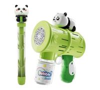 Bubble Maker - Soffiatore Automatico Per Bolle Da 25,5x4,5 Cm | Giocattolo Portatile Ricaricabile Novità Festa All'aperto Matrimonio Compleanno Giocattolo Da Giardino Soluzione Di Musica Leggera Gioco