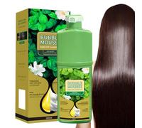 Bubble Mousse Hair Dye Shampoo 500 ml, colorante per capelli in schiuma, a lunga durata, colore per capelli in schiuma vegetale, ad azione rapida, colorante per capelli, mousse naturale con formula