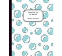 Bubble Pop: Fun Cartoon-Inspired Journal Notebook - 8x10” - 100 College Ruled Pages - Modern Bubble Design in Bright Blues - Perfect for Kids, Teens & Creative Thinkers